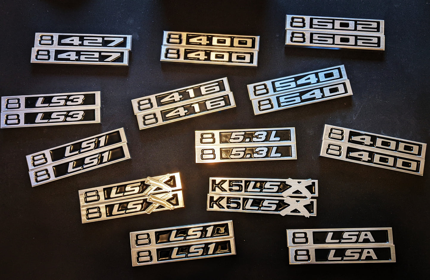 Chevy 1969- 1972 C10 Billet Engine Badges / Emblems
