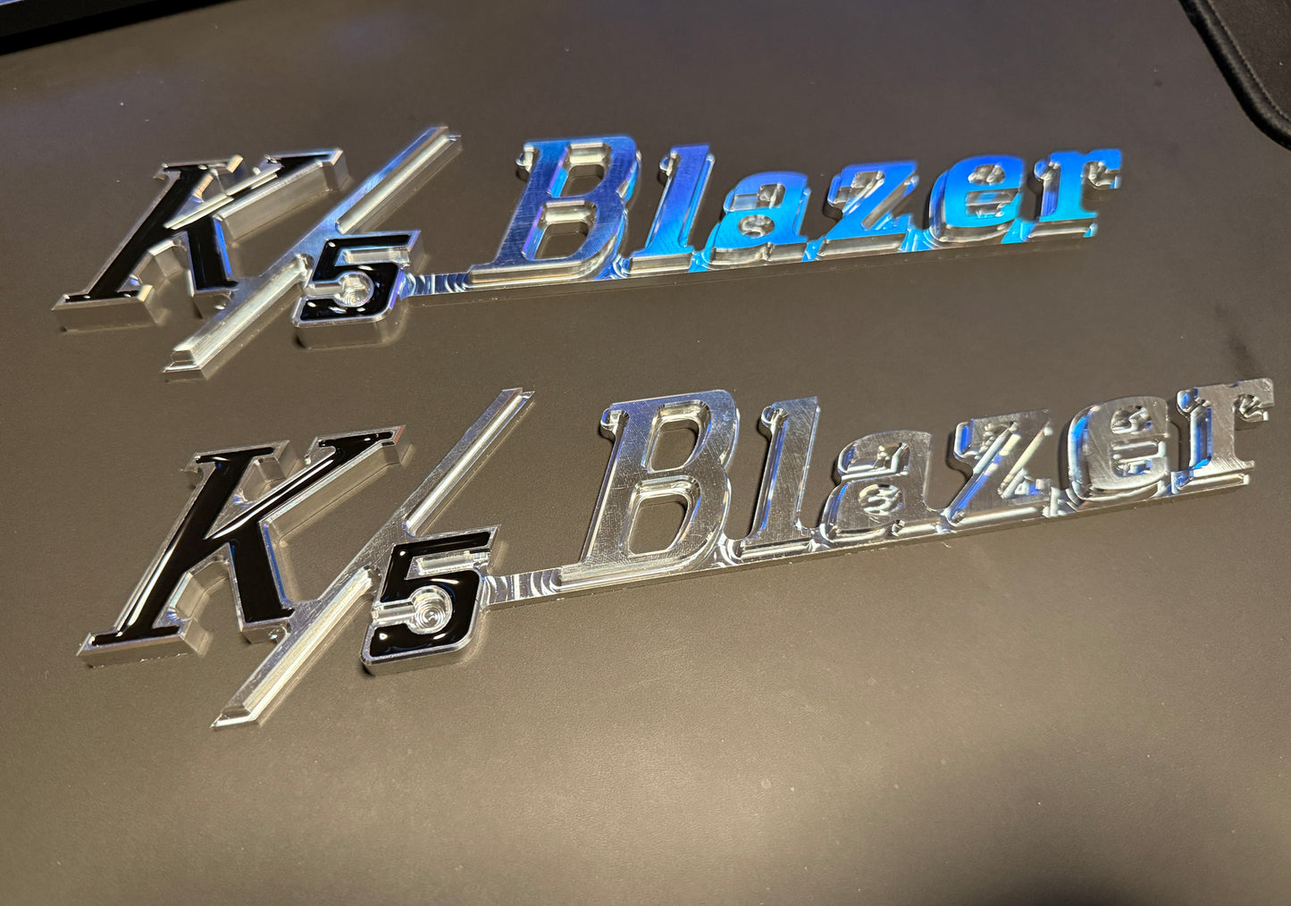 Billet Fender Emblems - Pair - K5 Blazer - 69-72 Chevy Blazer
