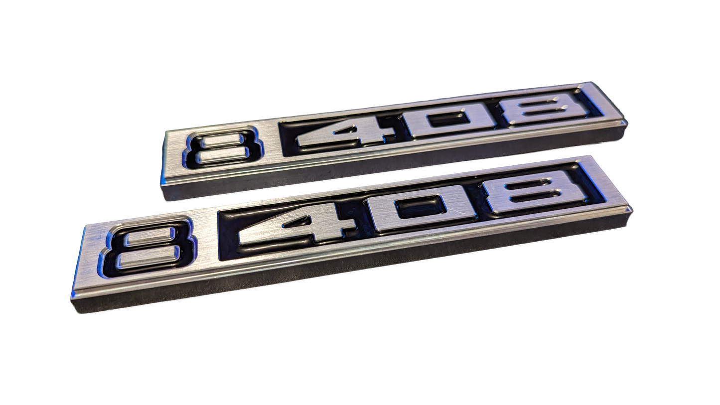 Chevy 1969- 1972 C10 Billet Engine Badges / Emblems (Pair)