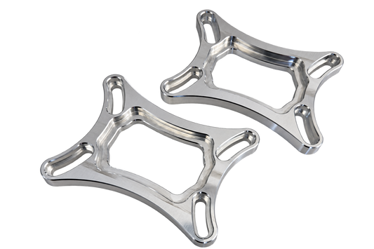 Flo Air Ride dual tank billet aluminum mounting brackets with hardware - RAD Machining