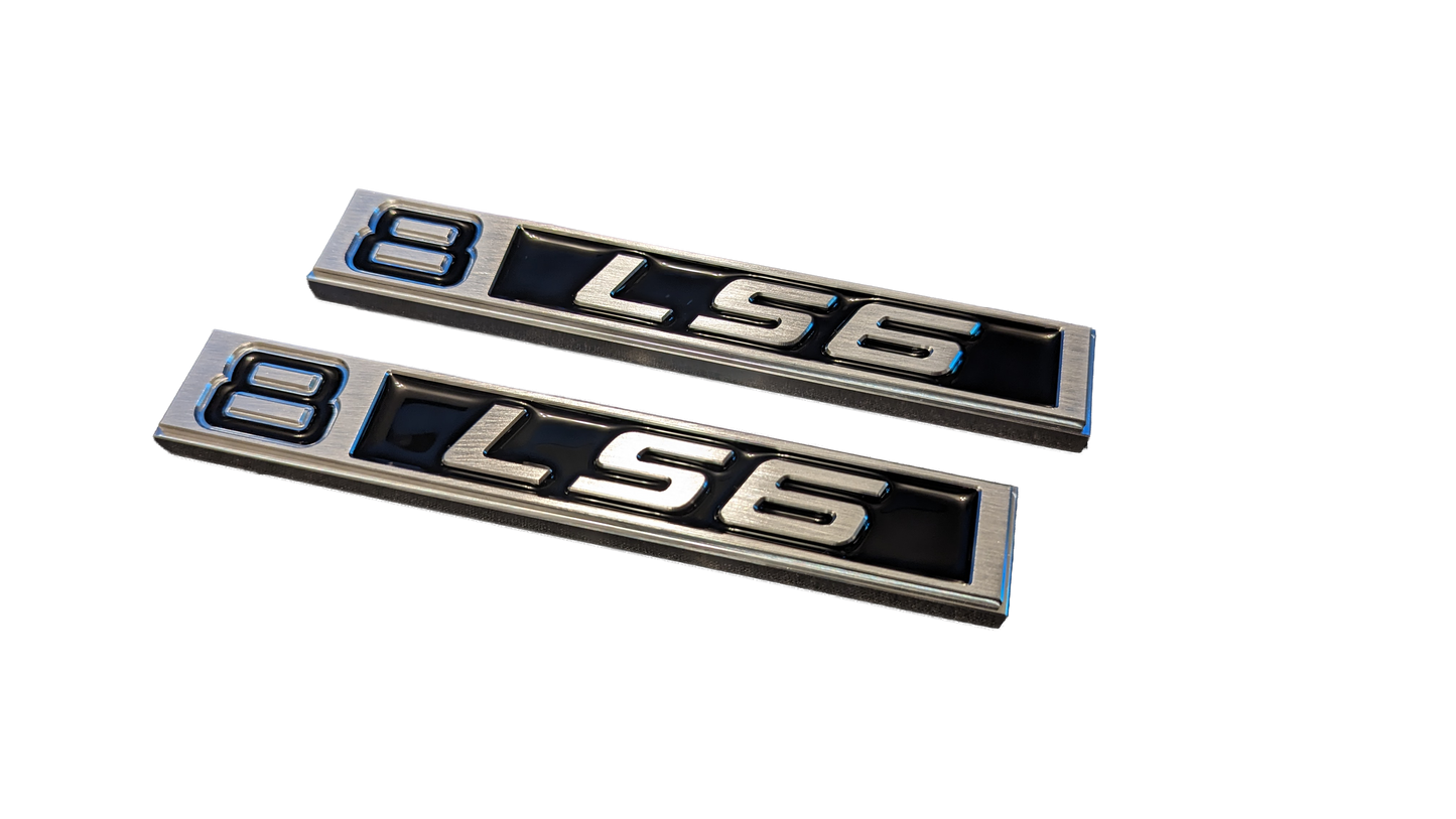 Chevy 1969- 1972 C10 Billet Engine Badges / Emblems (Pair)