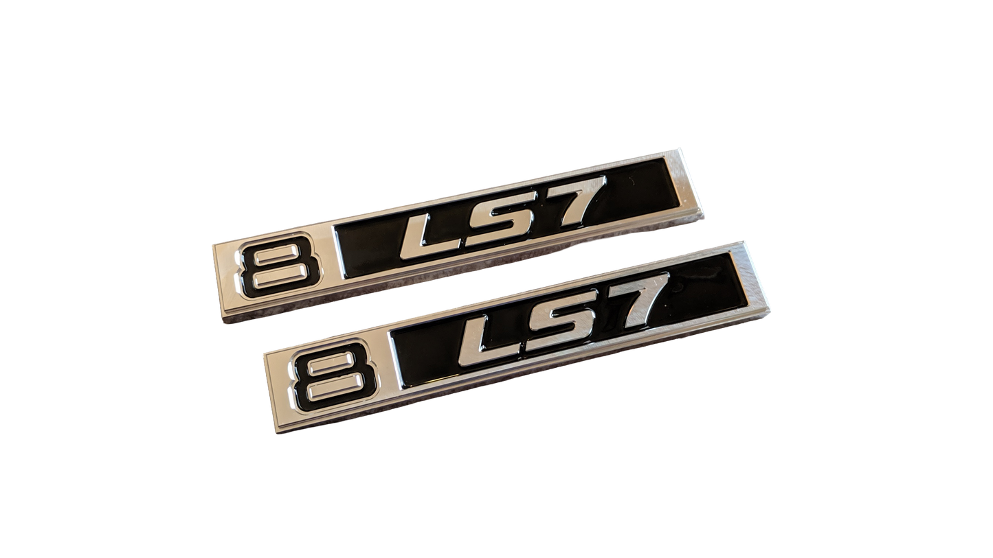 Chevy 1969- 1972 C10 Billet Engine Badges / Emblems (Pair)